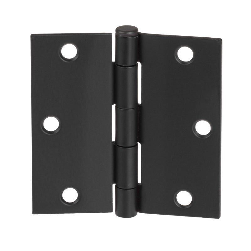 Ilyapa 18 Pack Black Door Hinges for Doors, 3.5 x 3.5 Inch Matte Black Interior Door Hinges, 3 1/2 Inch with Square Corners - Image 1